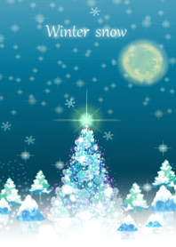 Glittering winter streets and scenery2.