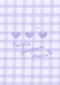 Purple gingham check Theme