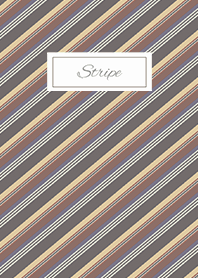 stripe2 / beige and brown