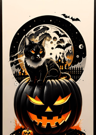 halloween cat FB6F73