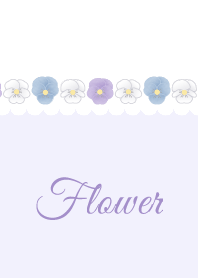 Flower 010 (pansy-Purple)