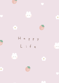 Rabbit & Strawberry. dusty pink.