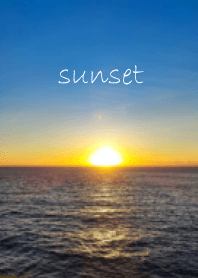 沖繩的夕陽