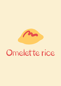 Simple -Omelette rice-