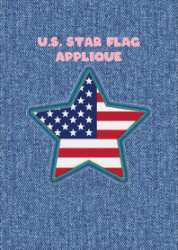 U.S. Star flag Applique 63