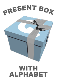 PRESENT BOX WITH ALPHABET (Q)