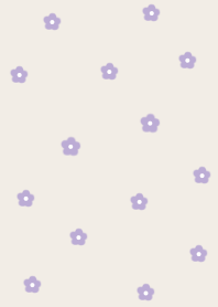 flower pattern =purplebeige=