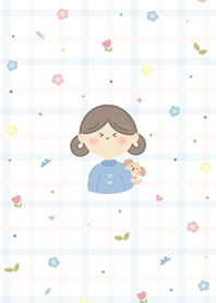 Cute girl with mochi 4 (Pp)