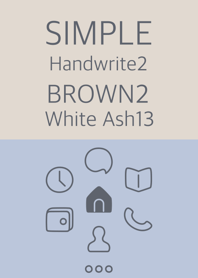simple handwrite2 brown2 white ash13