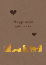 Happiness golden cats