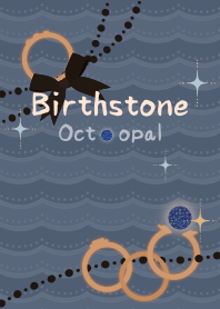 [R] Birthstone Ring 10 + Aqua |os