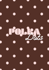 Polka❤︎Dots（ブラウン×ペールピンク）