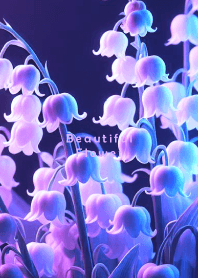 Beautiful Flower-LILYOFTHEVALLEY BLUE 18