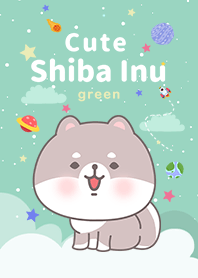 misty cat-White Shiba Inu Galaxy green2