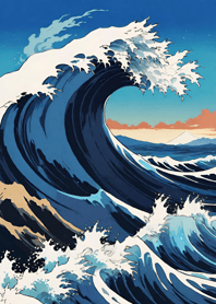 Mountain, Sea, and Moonlit Night fa959E