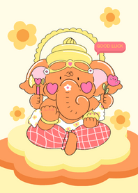 Ganesha with orange orange