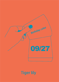 Birthday color September 27 simple: