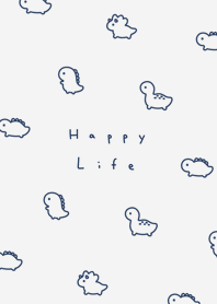 小恐龍. gray navy