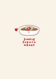 simple sweet and sour pork heart beige