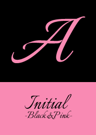 Initial -A- Black+Pink