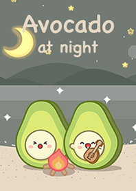 Avocado on sea at night!
