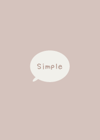 Simple design ピンクベージュ
