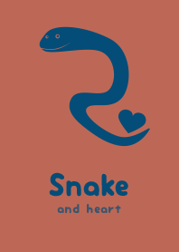 Snake & heart terracotta