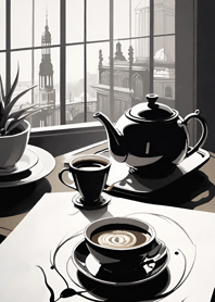 Leisurely coffee time   71d40E