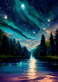 Beautiful starry night view#2351