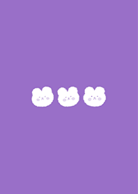 simple rabbit : dark purple (purple1)