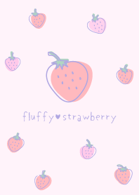 fluffy strawberry/pink