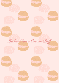 Lychee Rose Cream Puff