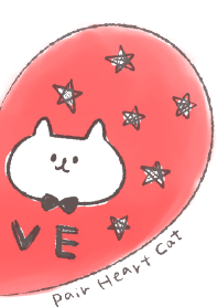 Pair Heart Cat Boy