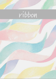 Pastel Ribbons on white