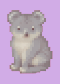 コアラのドット絵のきせかえ Purple 02