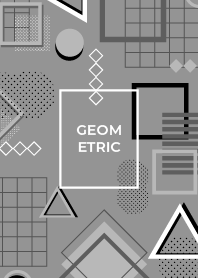 Geometric Dusty Gray 3