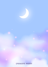 crescent moon-blue 26