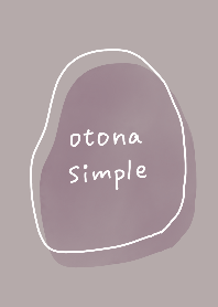 Adult simple stylish dark color