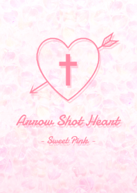 Arrow Shot Heart - Sweet Pink -