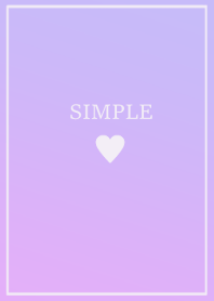 SIMPLE HEART / purple gradation