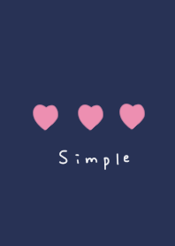 pink heart and navy