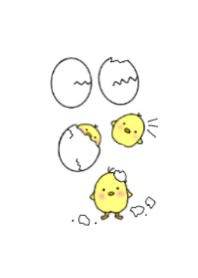 Simple egg and chick