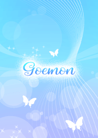 Goemon skyblue butterfly theme