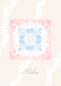Baby Color Hawaiian Quilt