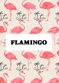Stylish Watercolor Flamingo