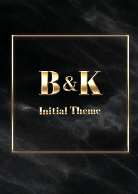 [ B&K ] Initial Theme  Gold Black