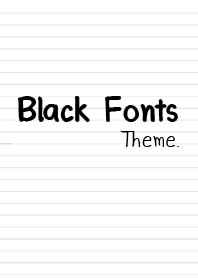 Black Fonts