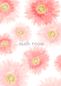 水彩ガーベラ（ピンク） mush