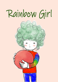 A rainbow girl