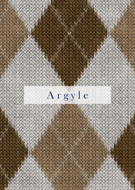 Argyle Style Embroidery beige 21